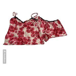 Gilligan & O'Malley‎ Camisole and Short Set EUC Pink Floral Size M